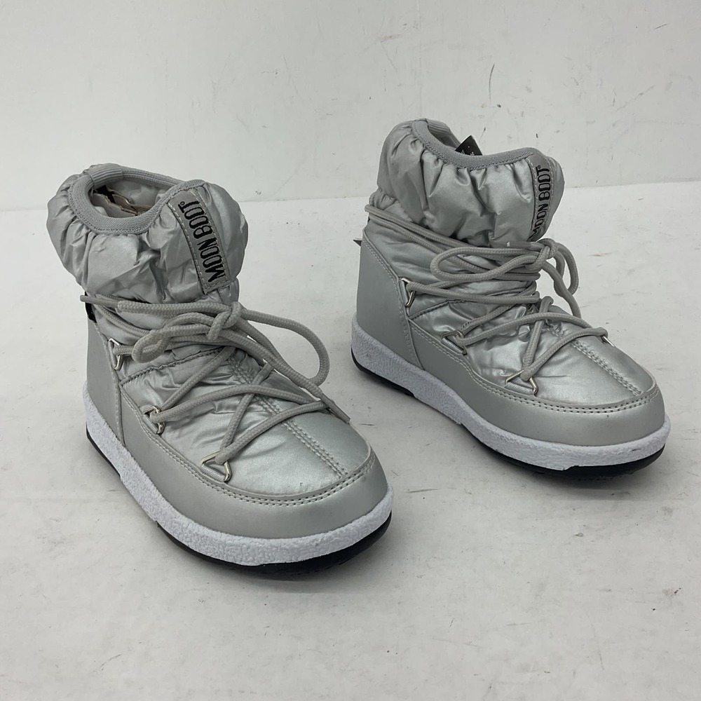 Moon Boot Kids Silver Snow Boots